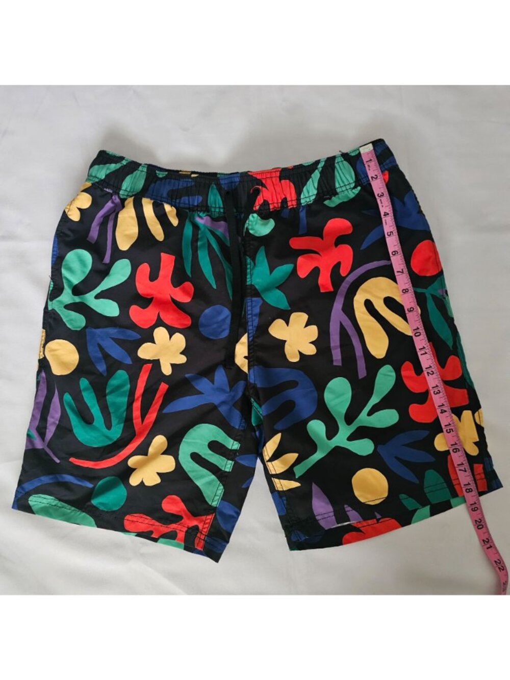 Hanna Andersson Boys' Tropical Rainforest On Black Swim Trunks Size Medium - Picture 11 of 11
